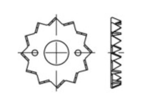 TOOLCRAFT Teräslevy kuumasinkitty 135725 100 kpl
