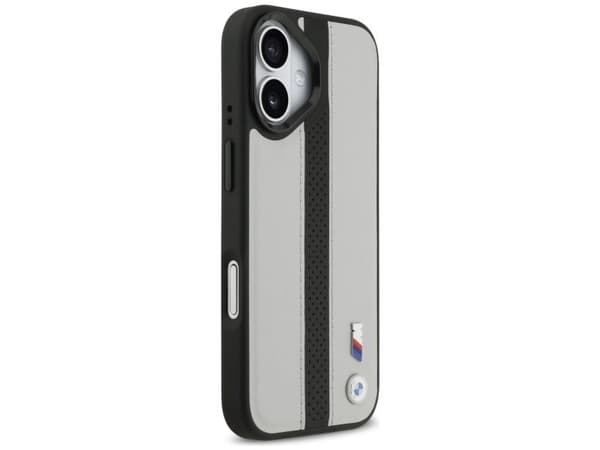 BMW M Perforated Stripe Logo MagSafe Case for iPhone 17 - Gray