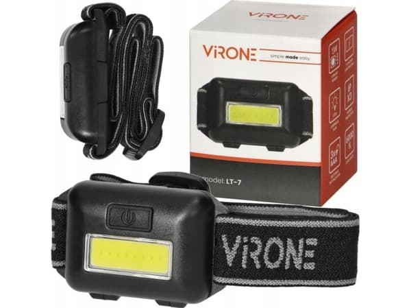 Virone lommelykt Virone LT-7 LED hodelykt IPX3 45 lm 4 moduser