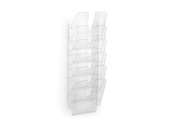 DURABLE FLEXIPLUS - Bokhållare - väggmonterbar - 6 utrymmen - för A4 - transparent