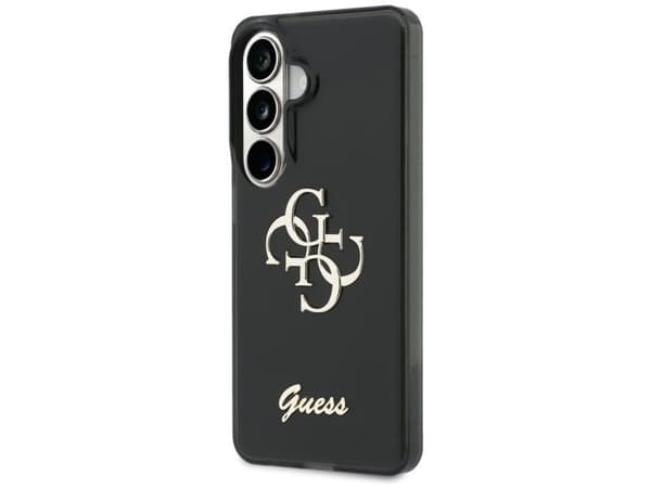 Guess IML Big Metal 4G Script case for Samsung Galaxy S26 - black