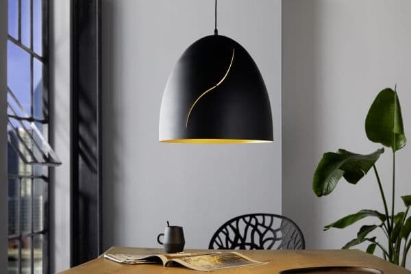 EGLO HUNNINGHAM pendel Ø405 sort/gull