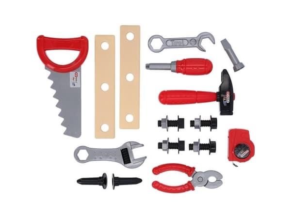 KS Tools 100203, Children''s tool set with tool box, 3 år