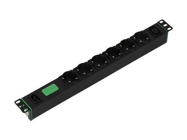 APC Easy Rack PDU Basic horizontal 1-phase 2.3 kW 230 V 10 A 6 x SCHUKO and 1 x C13 sockets IEC60320 C14 input
