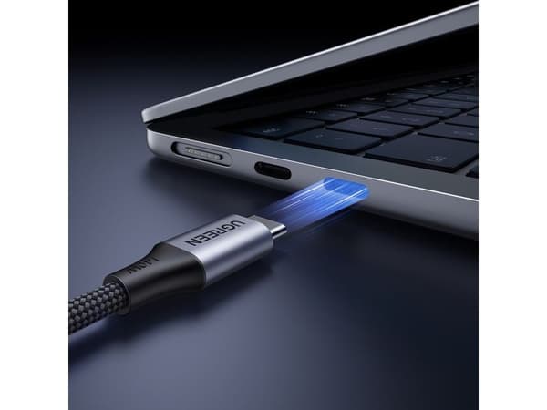 Ugreen USB-kaapeli 2in1 USB-C - 2xUSB-C PD 140W 2m - musta - musta