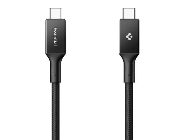 Spigen Essential EB10015CC USB-C til USB-C-kabel 100W 150 cm - svart