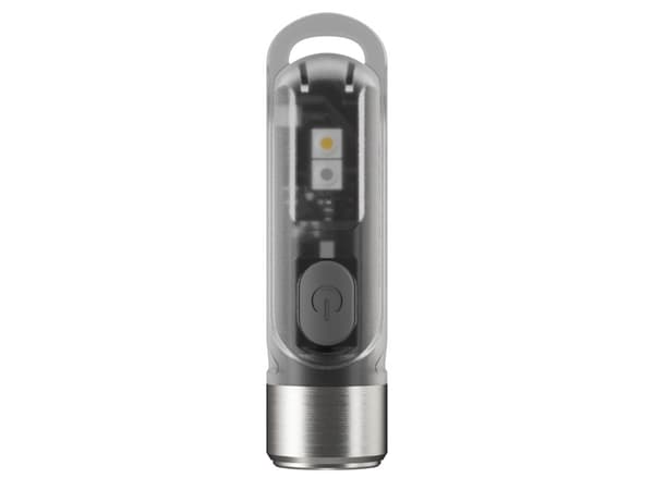 Nitecore TIKI GITD, Nøkkelringslommelykt, Grå, Polykarbonat (PC), Rustfritt stål, Knapper, 1 m, IP66