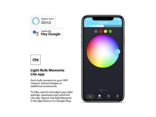 Lite Bulb Moments GU10 4,5W 2700-6500K Full Function Spot 3 pakke
