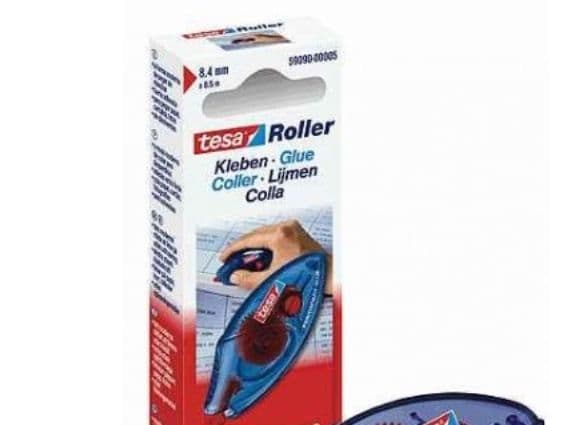 Limroller Tesa ecoLogo, permanent, engangsdispenser, 8,4 mm x 8,5 m