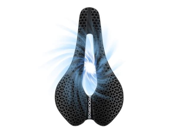 RockBros sykkelsete LF0214 anatomisk 3D vanntett - svart