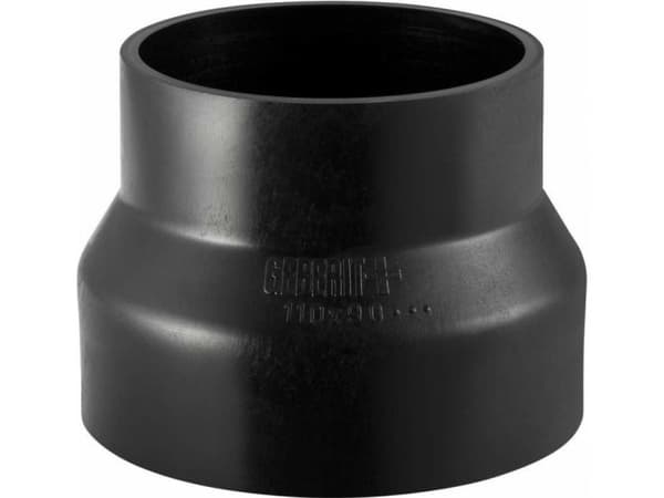 56 x 50 mm Reduktion centrisk sort PEH Geberit