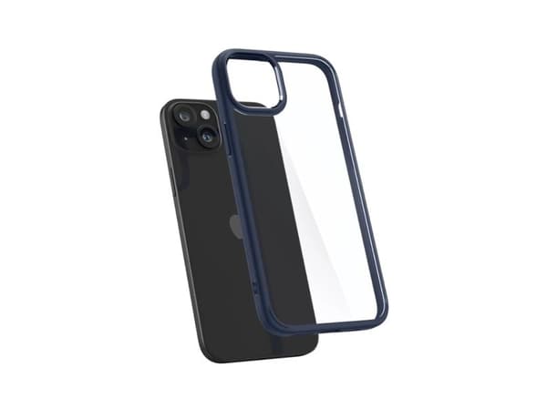 Spigen Crystal Hybrid-deksel til iPhone 15 Plus - klar blå