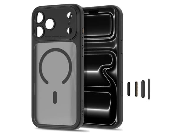 Tech-Protect MagPeak MagSafe CC Case for iPhone 18 Pro Max / 17 Pro Max - Matte Black
