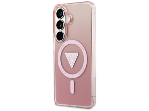 Guess IML Gradient Triangle MagSafe-etui for Samsung Galaxy S26 - Pink