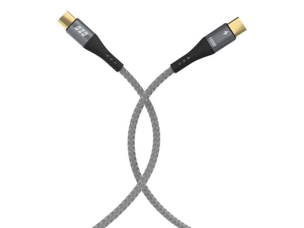 EFB Elektronik USB-CC-00004, 3 m, USB C, USB C, USB 2.0, 0,48 Gbit/sek, Sort, Grå