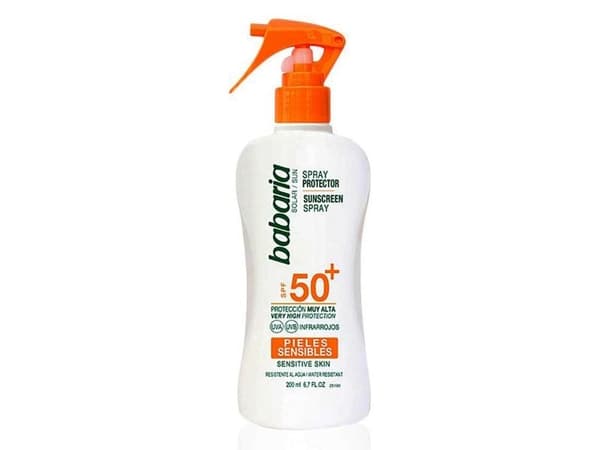 Babaria Sunscreen Spray For Sensitive Skin Spf 50 200ml