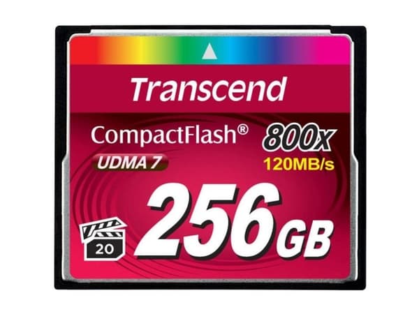 Transcend Premium - Flashminnekort - 256 GB - 800x - CompactFlash