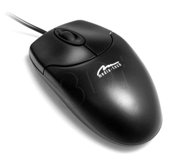 Media-Tech MT1075K-PS2 - Mus - optisk - 3 knapper - kablet - PS/2