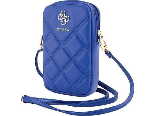 Guess Zip Quilted 4G-väska - blå