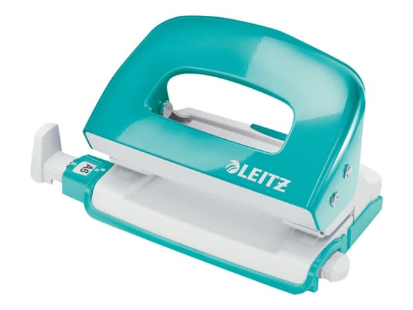 Hullemaskin Leitz NeXXt WOW Mini, 2 hull, 10 ark Isblå