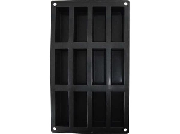 Patisse mini kjeksboks 29 x 17 cm sort silikon 12 rom