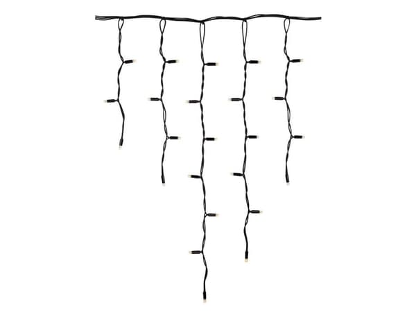Chrissline Pro icicle Original, längd 2 m, hänglängd 0,7 m, vit. Startkabel måste köpas separat.