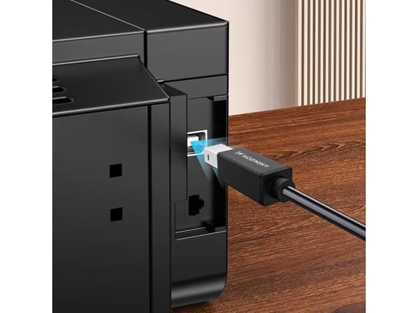 Wozinsky WKDDY2S USB-B - USB-C 2m kaapeli - musta