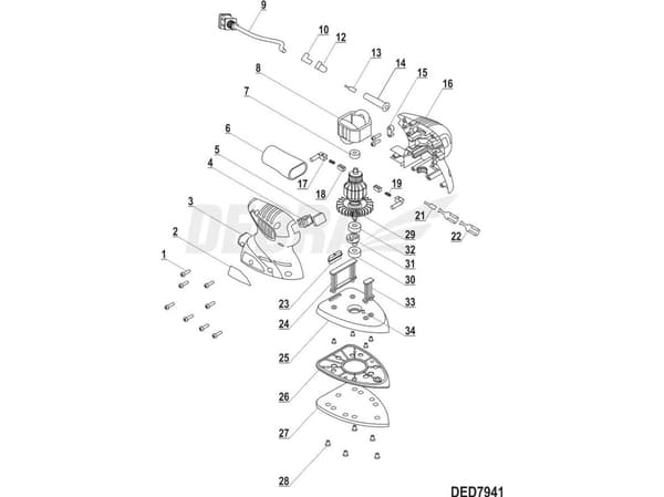 Dedra Elektrografitborstar 2 st.