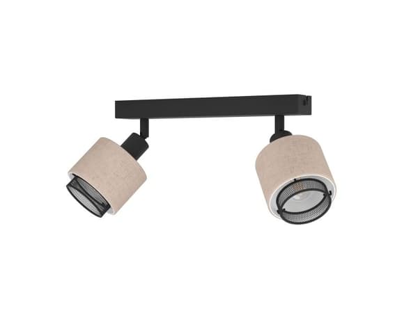 EGLO ROSLEY spotskinne L310 2xE14 sort/lin