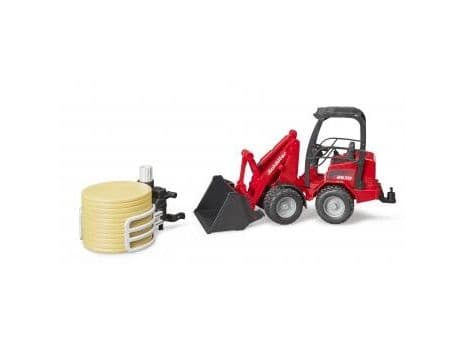 Bruder Schäffer Compact loader 2630 with bale gripper and 1 bale toy