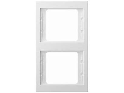 Hager dubbelram BERKER vit 13237009