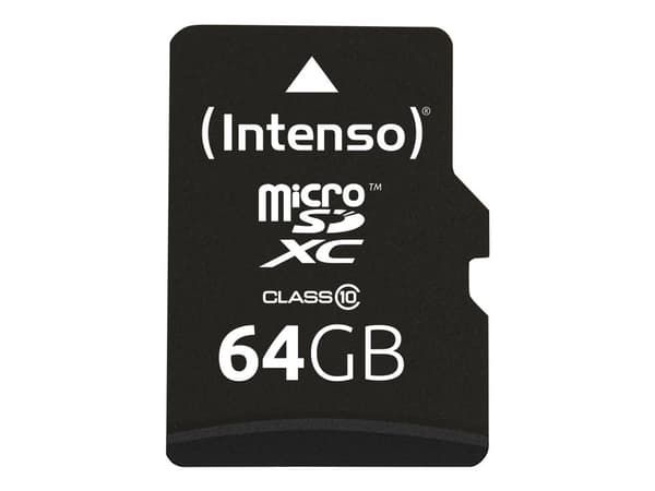Micro SDXC 64GB Intenso 1 Adapter Class 10