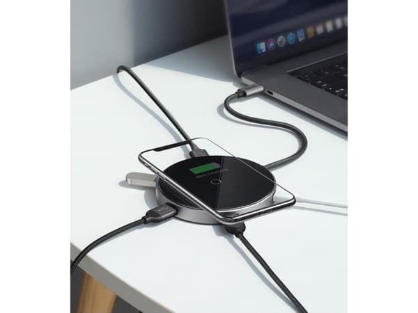 Baseus Baseus station/replicator HUB USB-C USB 3.0 HDMI adapter Qi universal charger