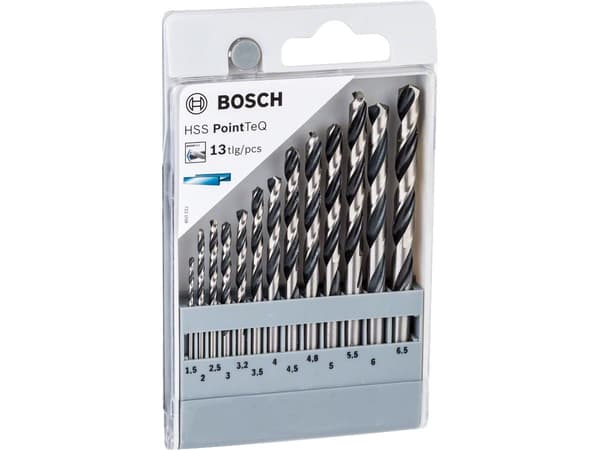 Bosch PointTeQ - Borsett - bor - 13 deler