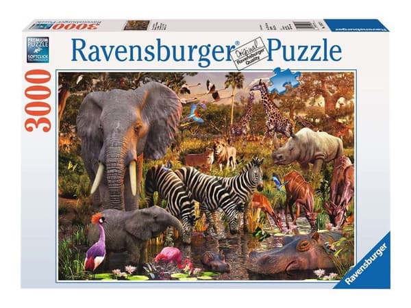 Ravensburger - Afrikan eläimet - palapeli - 3000 palaa
