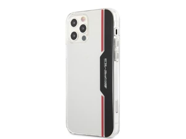 AMG Electroplate vertikalt deksel for iPhone 12 / iPhone 12 Pro - transparent