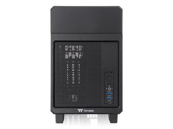 Thermaltake TR100, Mini Tower, PC, musta, Mini-ITX, SPCC, Terästä, 6,8 cm