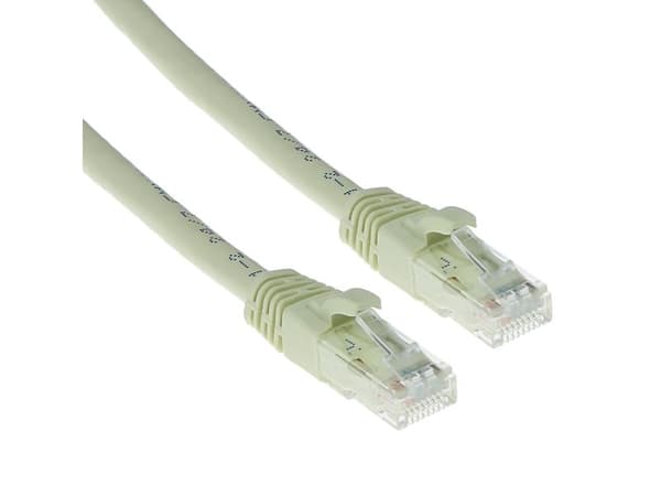 ACT Ivory patchkabel U/UTP CAT6A 3 meter, snagless, RJ45