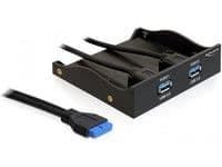 Delock USB 3.0 Front Panel 2-Port - Lagerbrønnportspanel - USB 3.0 x 2