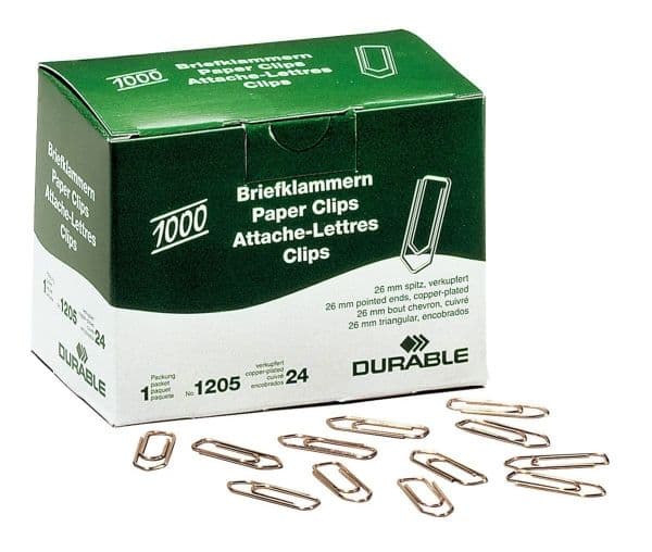 Durable 120524, Koppar, 26 mm, 1000 styck