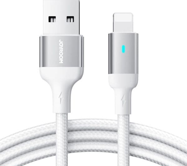 Joyroom Extraordinary Series A10 USB-A / Lightning 2,4A kabel 1,2 m - vit