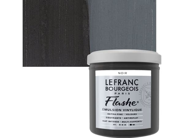 Flashe akryyli 125ml Musta 265