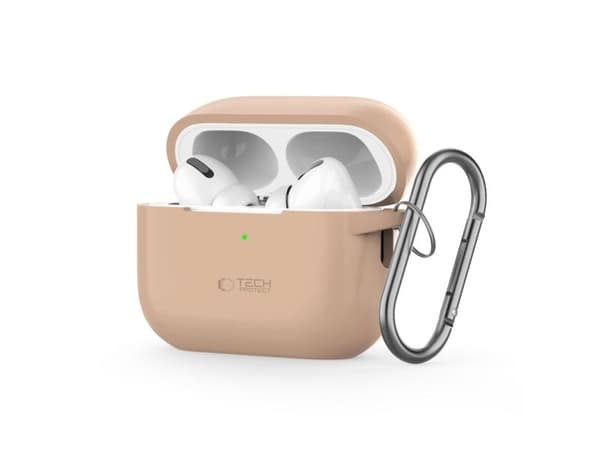 Tech-Protect silikonfodral Apple AirPods Pro 1/2 - kaffe latte
