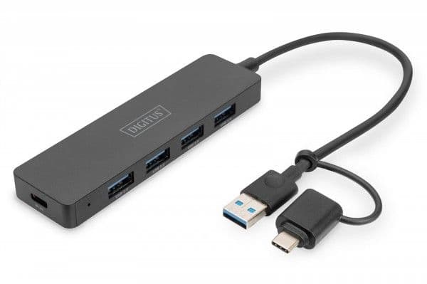 DIGITUS Slim Line - Dockningsstation - USB 3.0