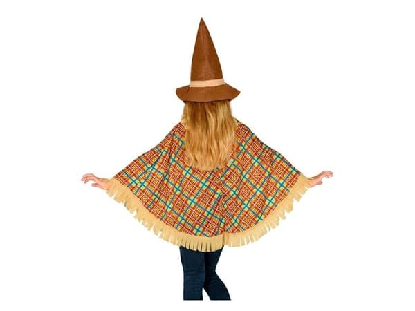 Scarecrow poncho och mössa, barn