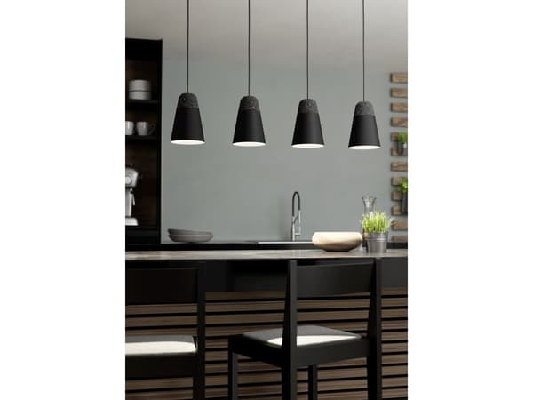 EGLO CANTERRAS LANGBORD 4xE27 Ø150 sort