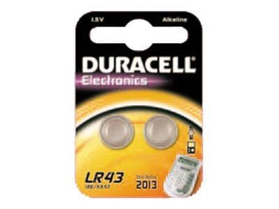 Duracell LR43 - Batteri 2 x - Alkalisk
