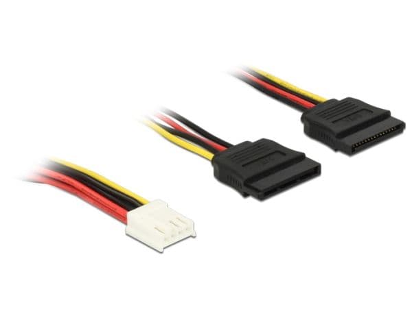 Delock - Strømadapter - 4-pin mini-strømkontakt (R) til SATA-strøm (R) - 30 cm