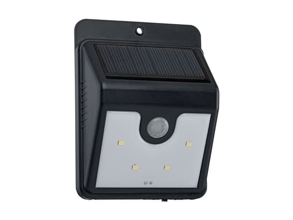 EGLO solcells vägglampa m/sensor svart