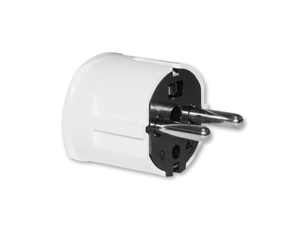 ABB Schuko pistoke, 16A, valkoinen